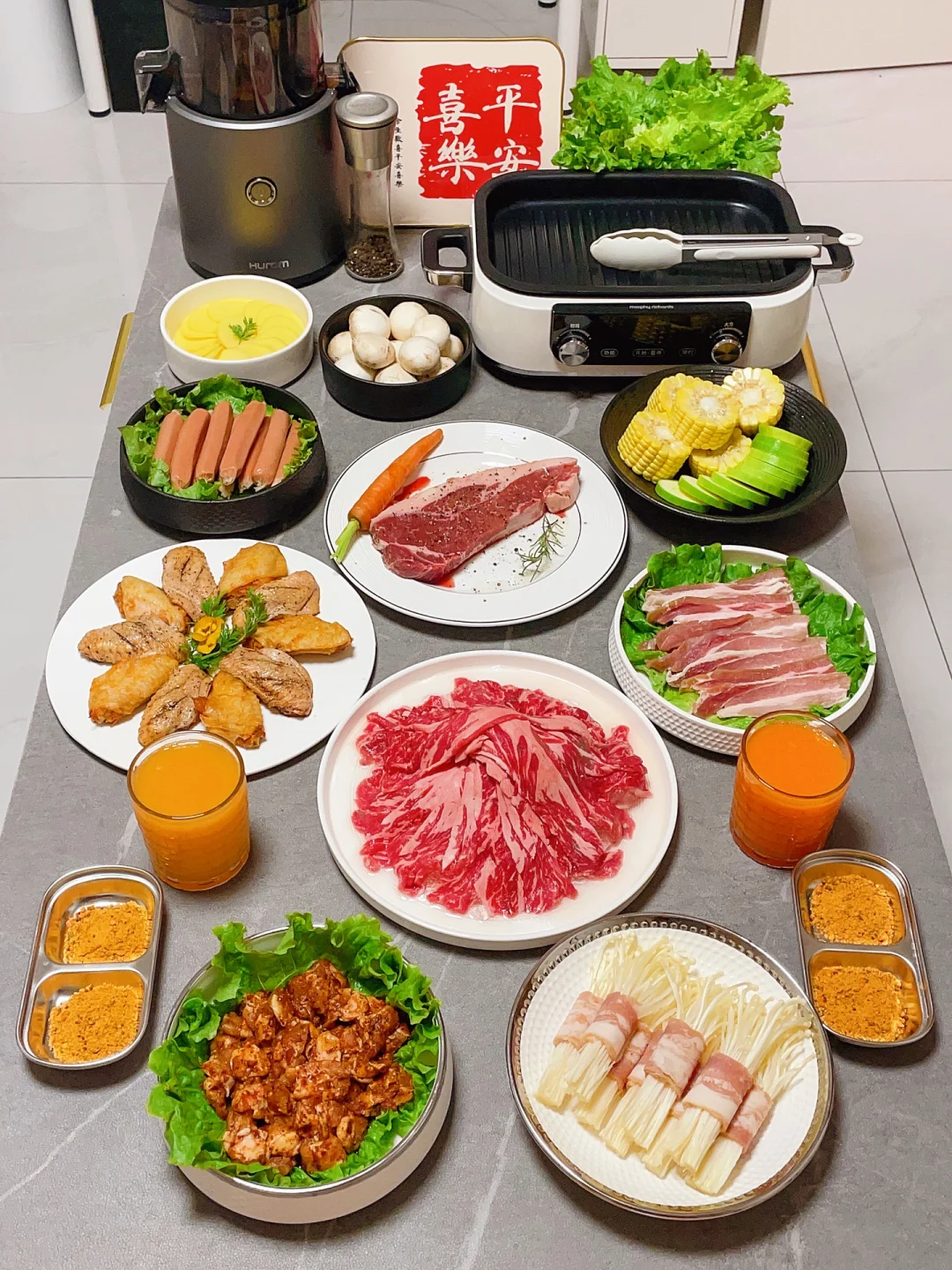 迎新年🔥家庭版烤肉🔥吃嗨了！（附腌肉配方）