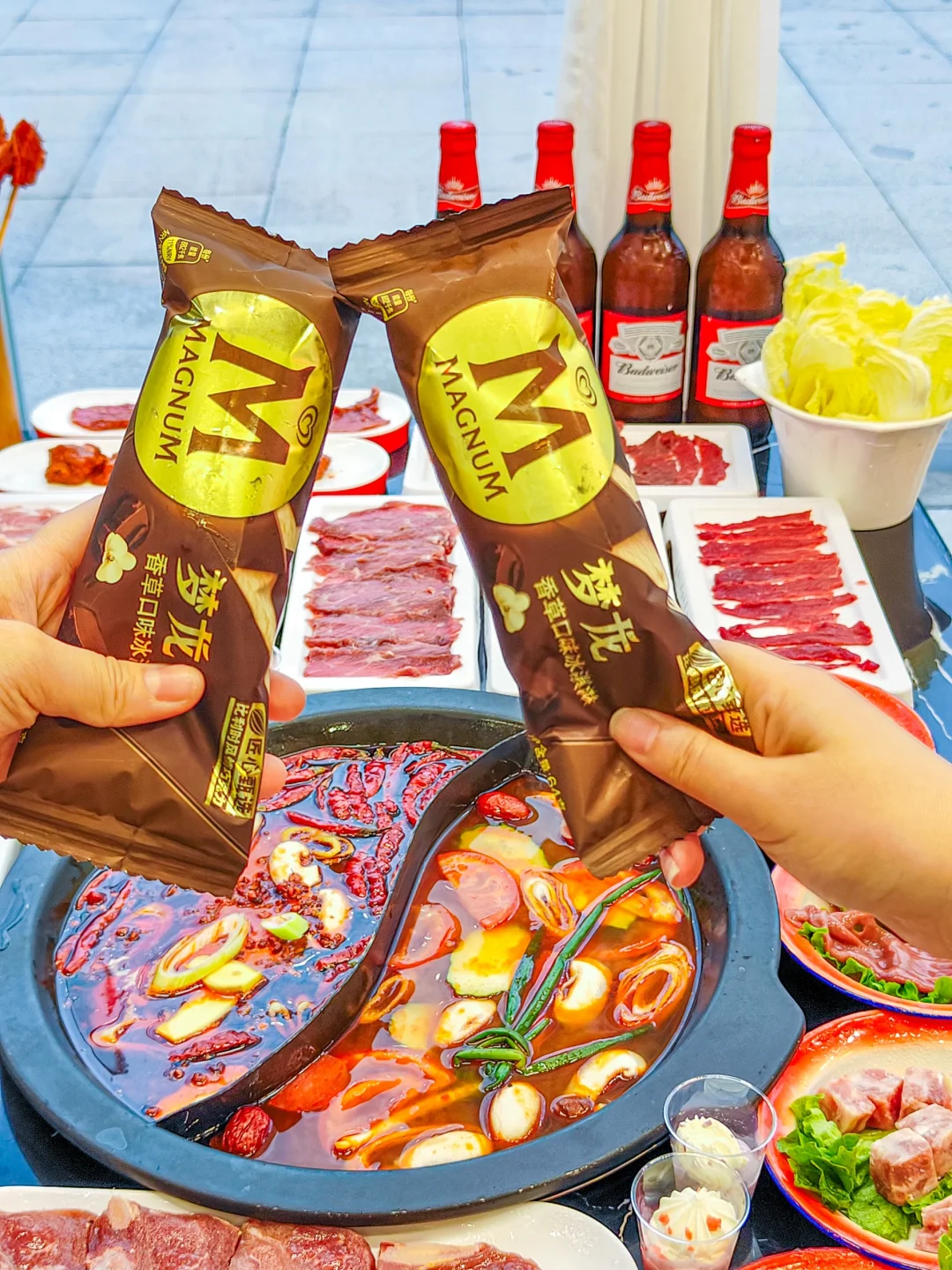 这个夏天的梦龙自由居然是在火锅店实现的‼️