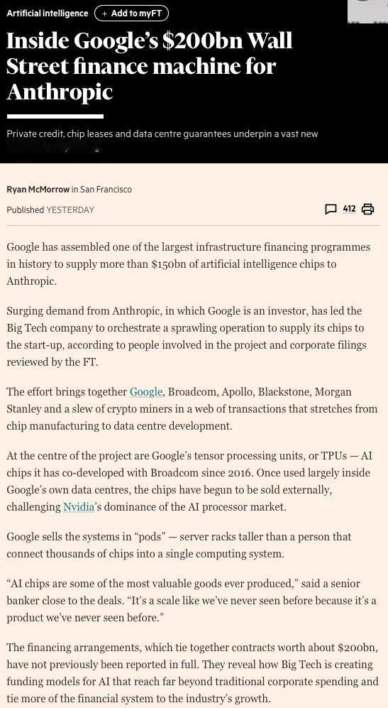 昨日《金融时报》（FT）披露了谷歌（Google）联手博通（Broad...