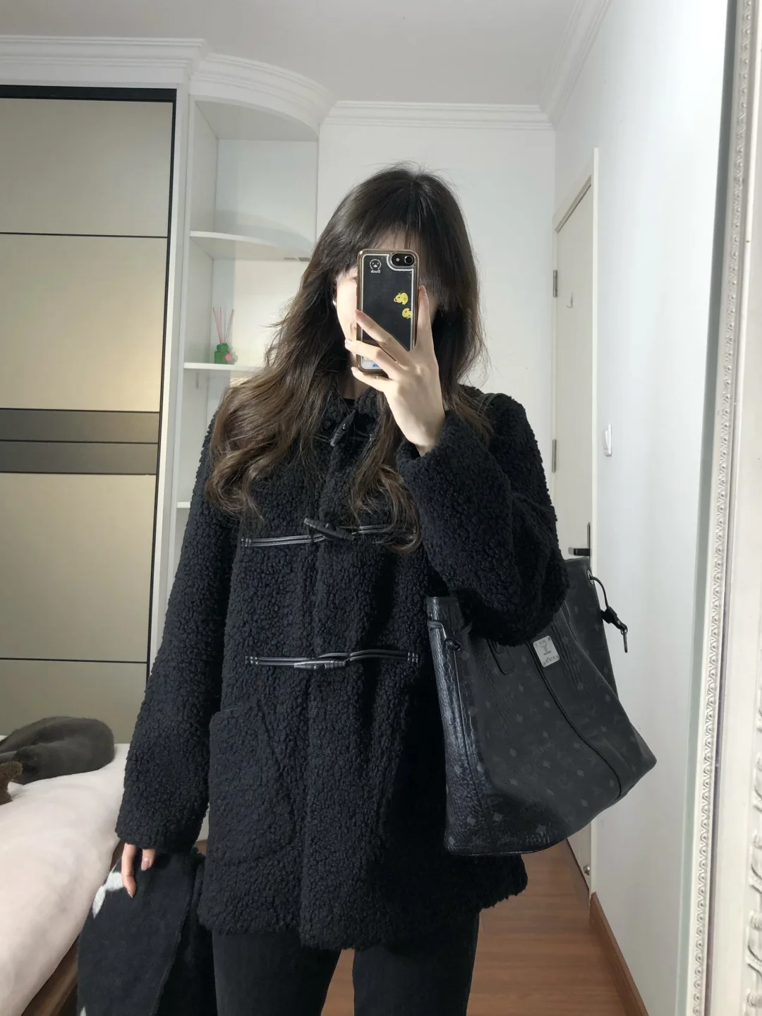 今年第一件黑色羊羔绒