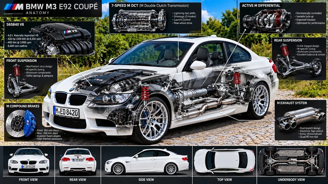 BMW E92 M3 解刨图