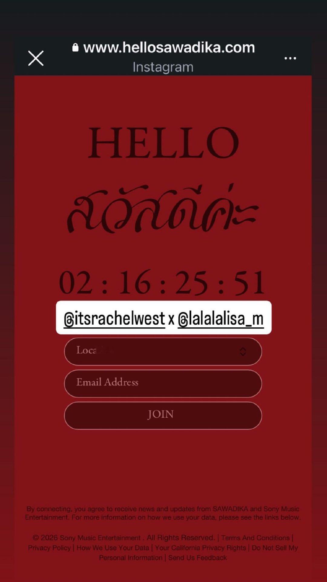 #BLACKPINK[超话]#  
【IG】260822@ itsrachelwest 发布@ lalalalisa_m 回归相关story｜大事很妙[打call] ​