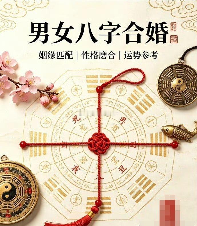【合婚与命运】婚姻和睦是家庭幸福的基础，也是社会稳定的因素之一，人生旅途数十载，如果家庭幸福，犹如转眼之间，倘若婚姻不幸，就会度日如年。尽管人们对婚姻均很慎重，然而从现实中看，婚姻不幸福的还是比例很多，有生离的，有死别的，有貌合神离的，有整日争吵不休的，而能相伴一生的美满婚姻并非 ​