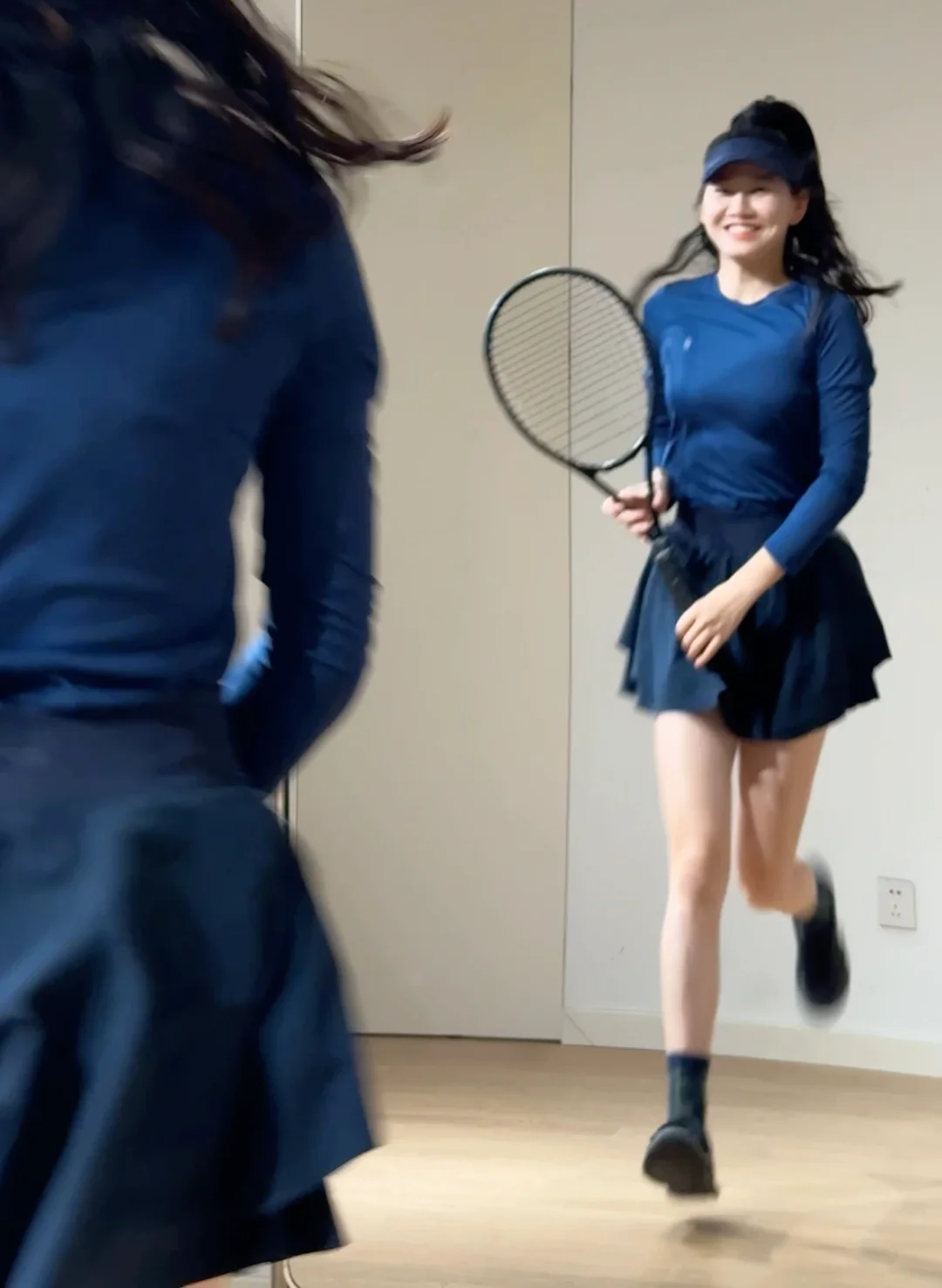 🎾🎾🎾蓝蓝搭配，打球不累
