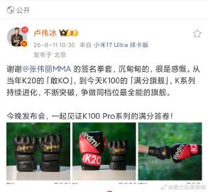 看到 卢总今天发的K100系列的这个拳套<br />我第一时间想到的居...