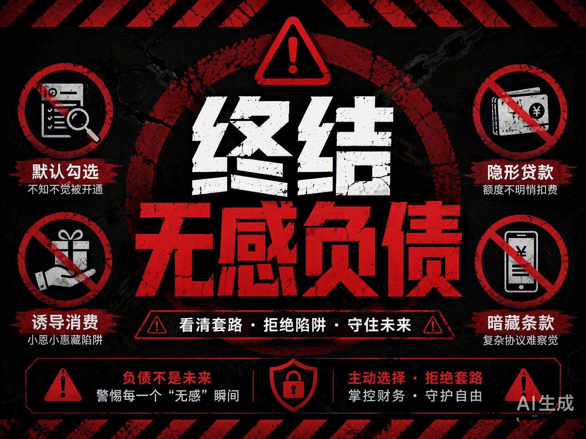 央行等八部门联合印发的《金融产品网络营销管理办法》正式落地，花呗、白条、各平台月付将不再和银行卡、余额并列出现在付款页面。#平台月付将退出支付选项#

这并非简单下架，而是把“支付”和“借贷”彻底拆开。过去平台常通过默认勾选、首单立减等诱导话术，让用户在不知不觉中背上贷款，甚至因逾期 ​