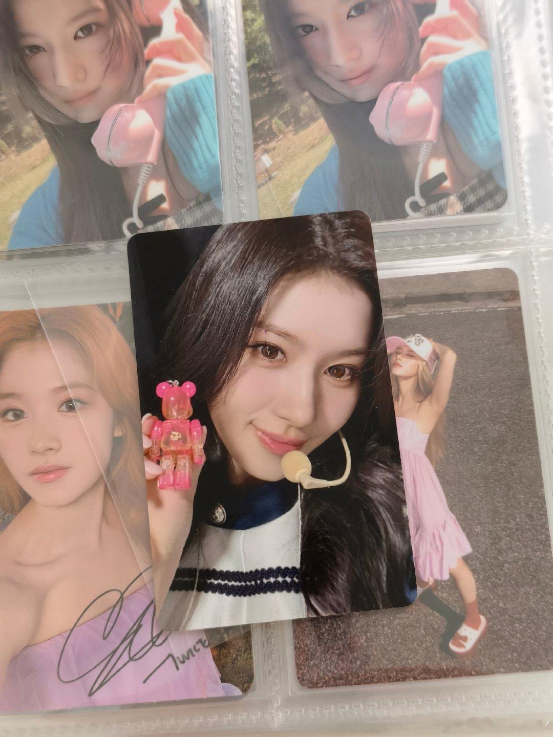 #ONCE杂货铺[超话]# 出一出小卡们
tag林娜琏nayeon凑崎纱夏sana周子瑜tzuyu朴志效jihyo暴力熊问爱nalo夜舞小黄鱼rtb ​