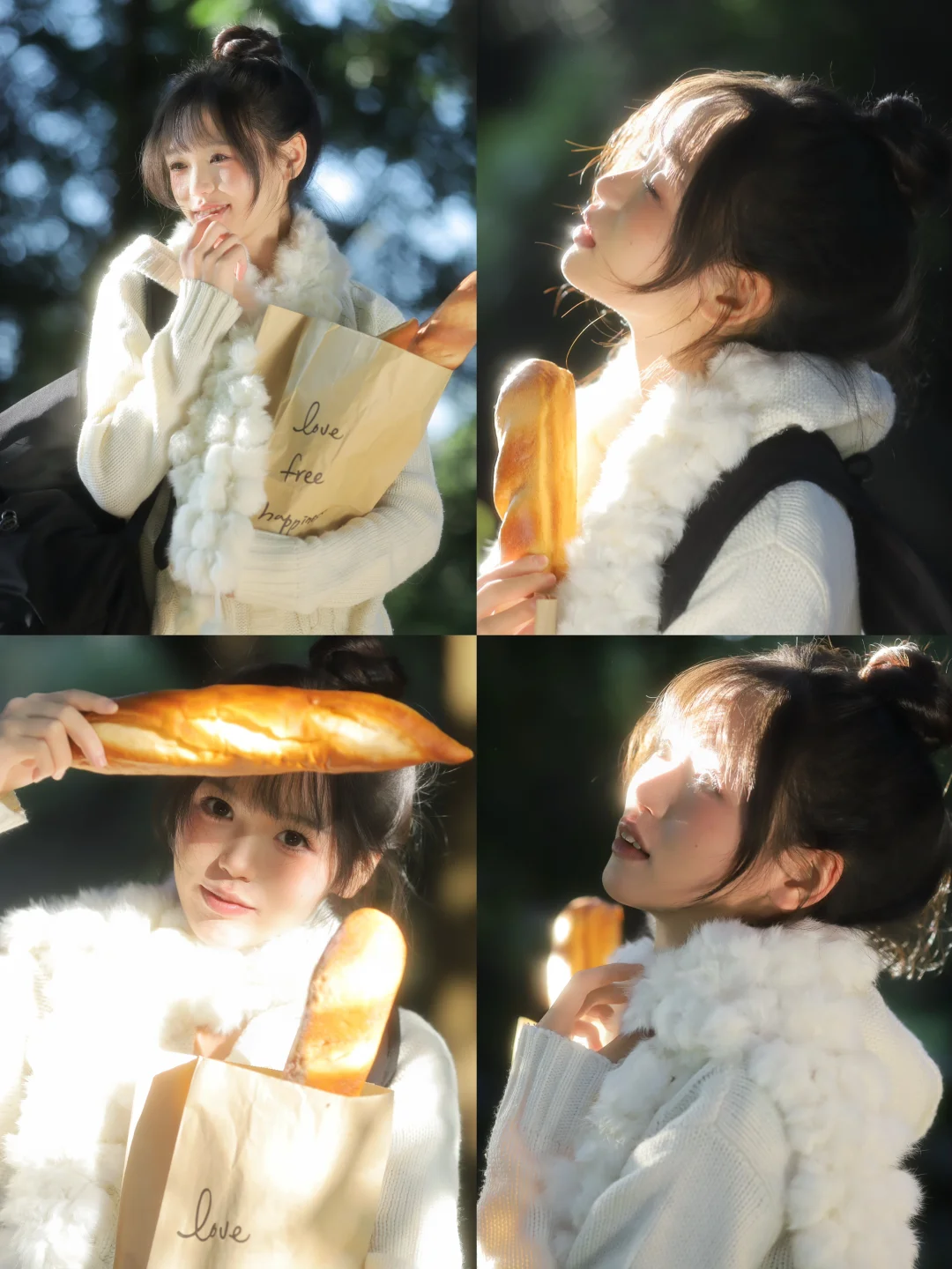 是我暖洋洋的冬天｜秋冬森系夹缝光拍照姿势