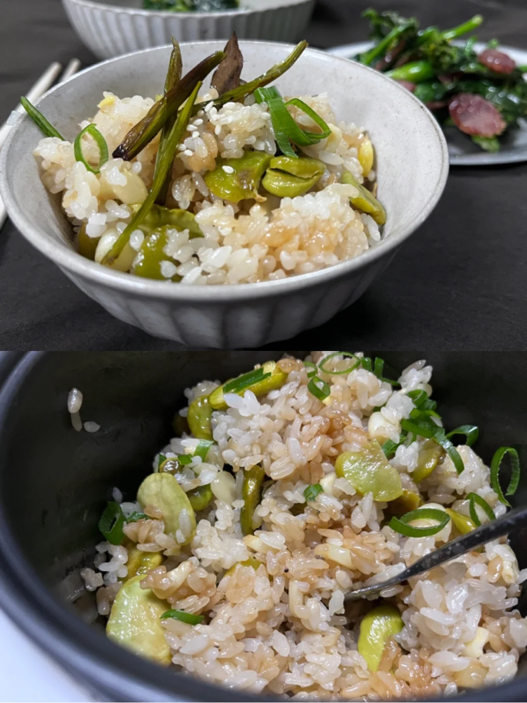 时令菜谱🥢｜吃春味🍃｜葱油蚕豆焖饭