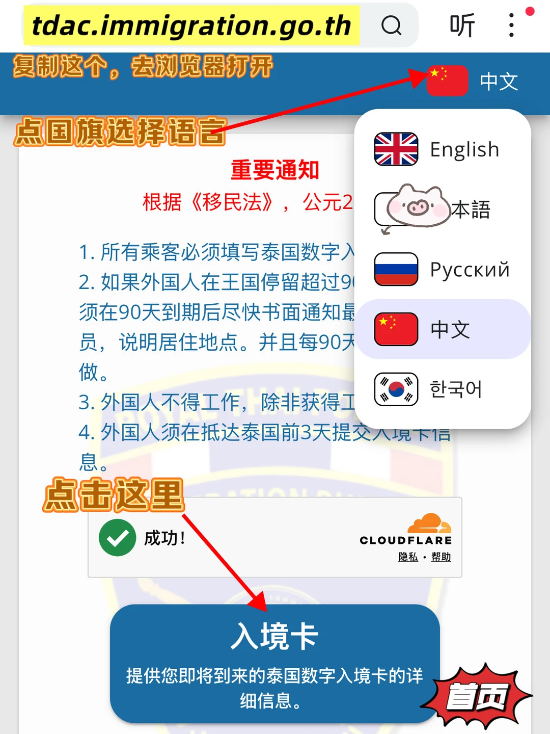 泰国入境卡TDAC填写流程，几分钟搞定