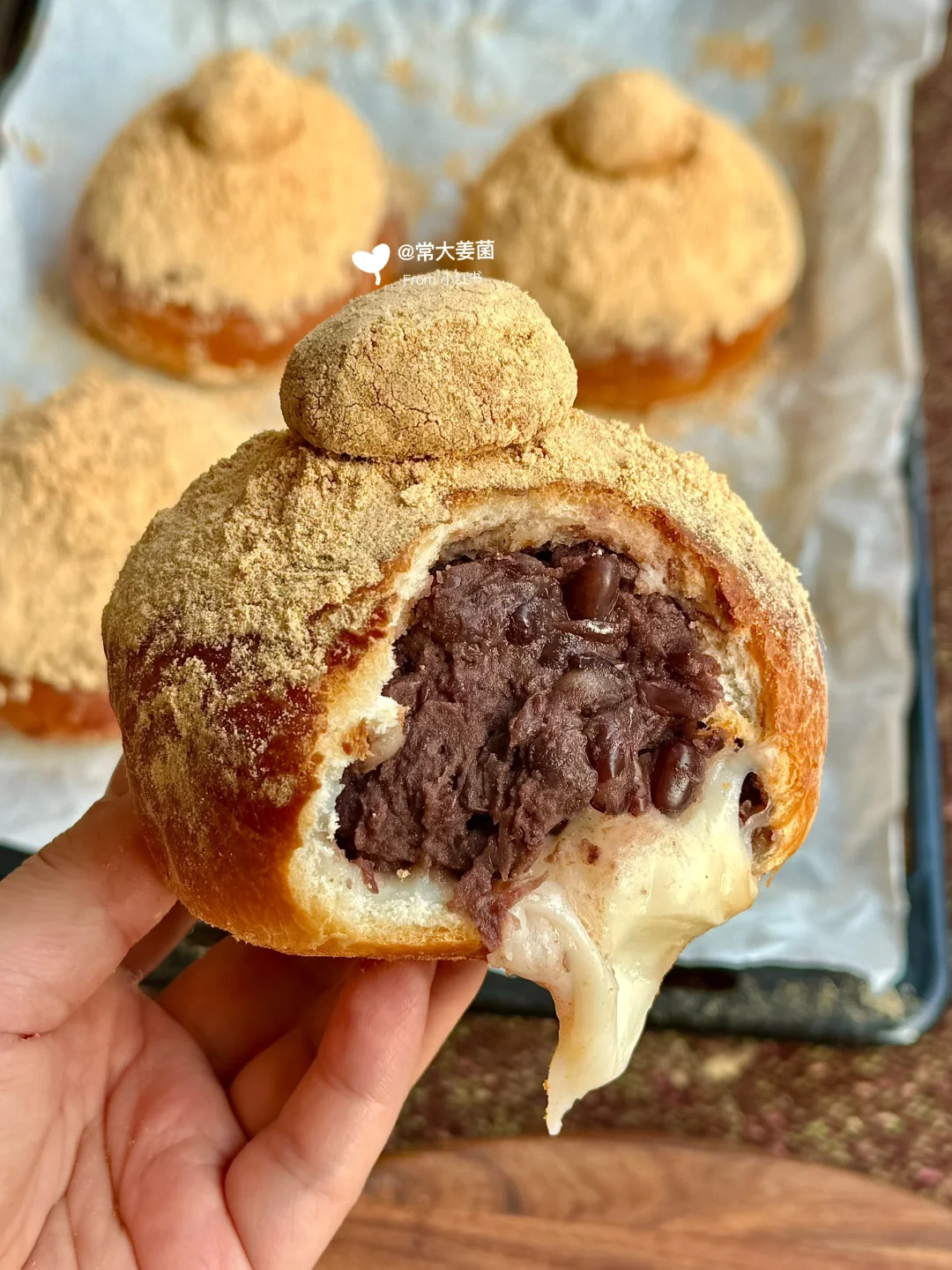 红豆麻薯餐包🫘🧈爆好吃！📚店日式面团配方