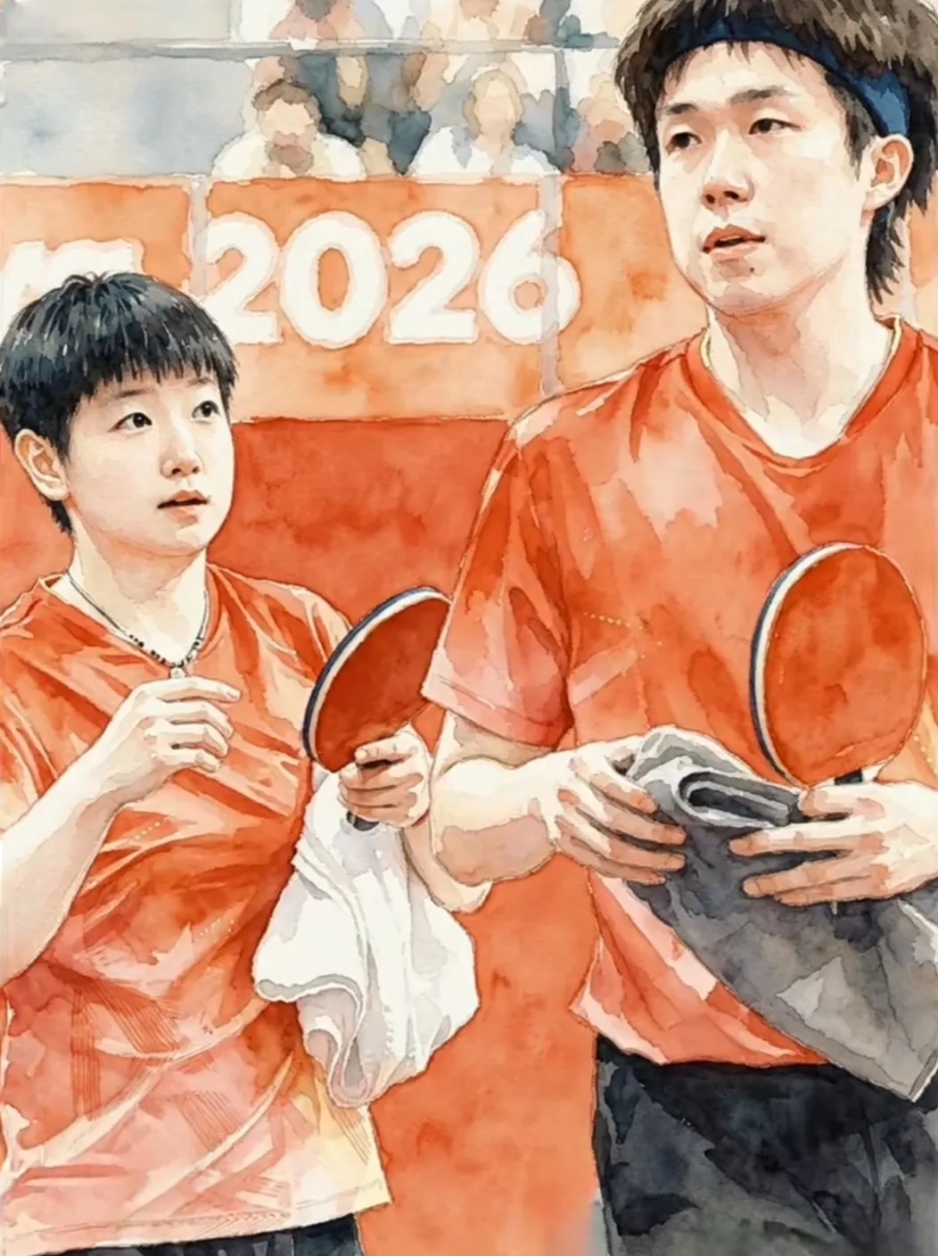 9月25日，2026名古屋亚运会乒乓球混双1/4决赛上演焦点对决。
中国组合王楚钦/孙颖莎以3-0的比分，击败日本新锐组合松岛辉空/张本美和，成功晋级半决赛。

这场比赛的进程极具看点。
前两局双方战至12-10、13-11的高比分，“莎头”组合在关键分上顶住压力完成逆转，展现出极强的心理素质。
第