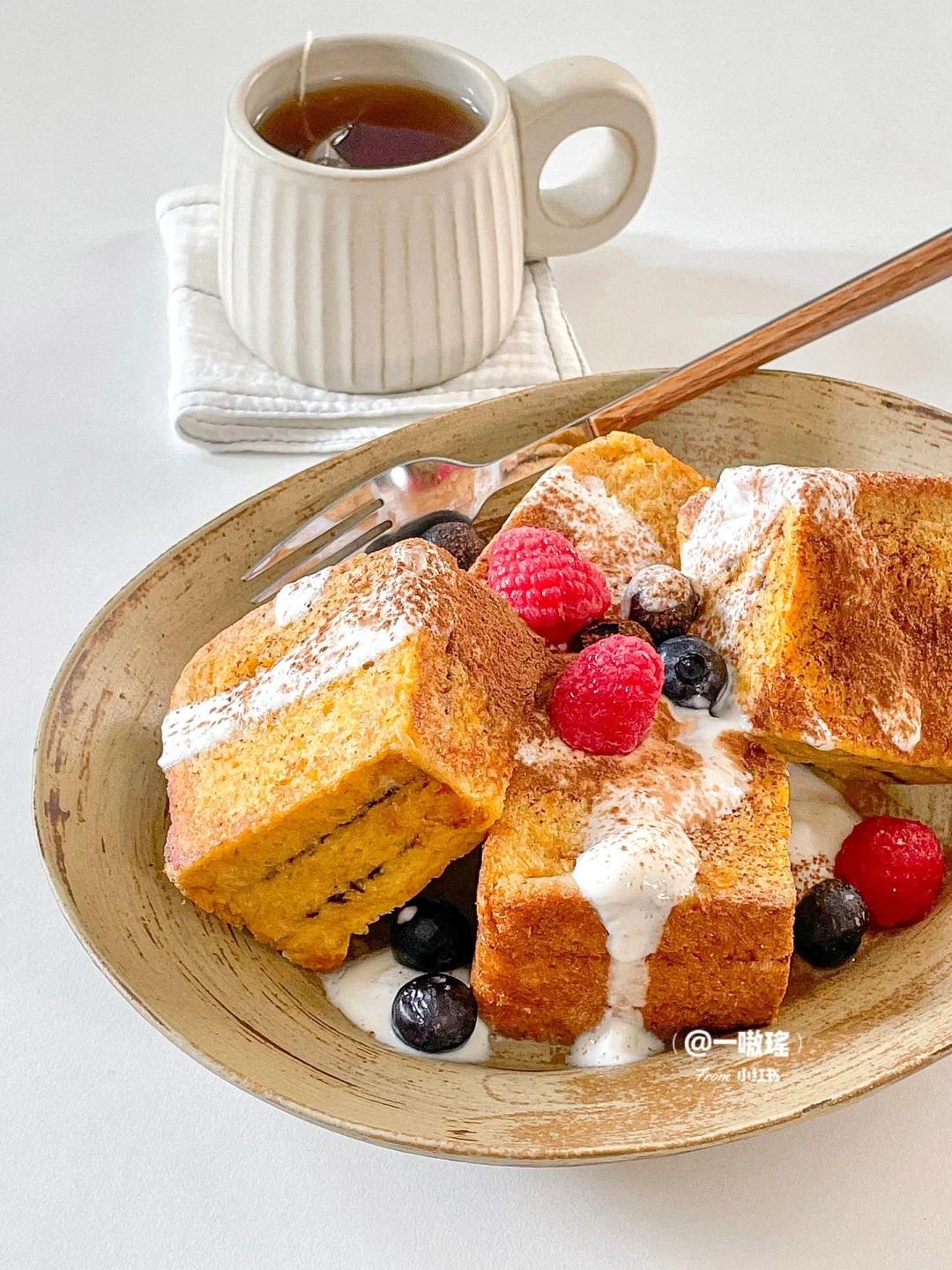 5⃣️分钟搞定人气早餐🍴巧克力酱西多士🍞