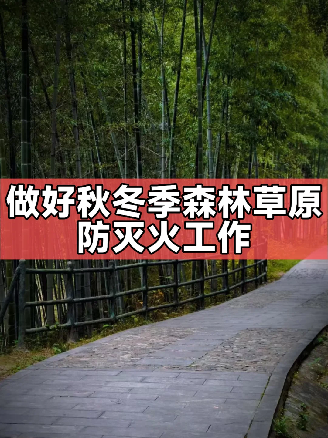 体制内：做好秋冬季森林草原火灾防灭火工作