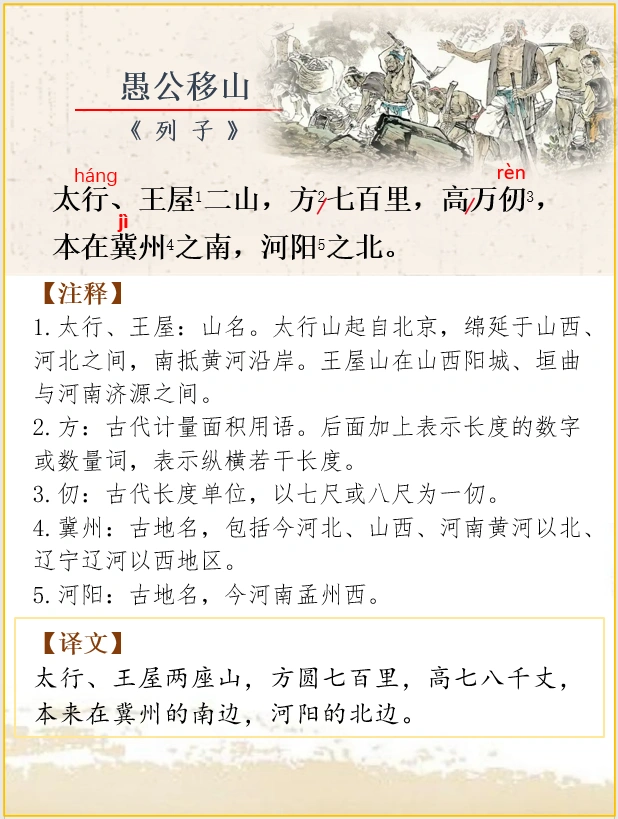 文言文解析 | 列子《愚公移山》