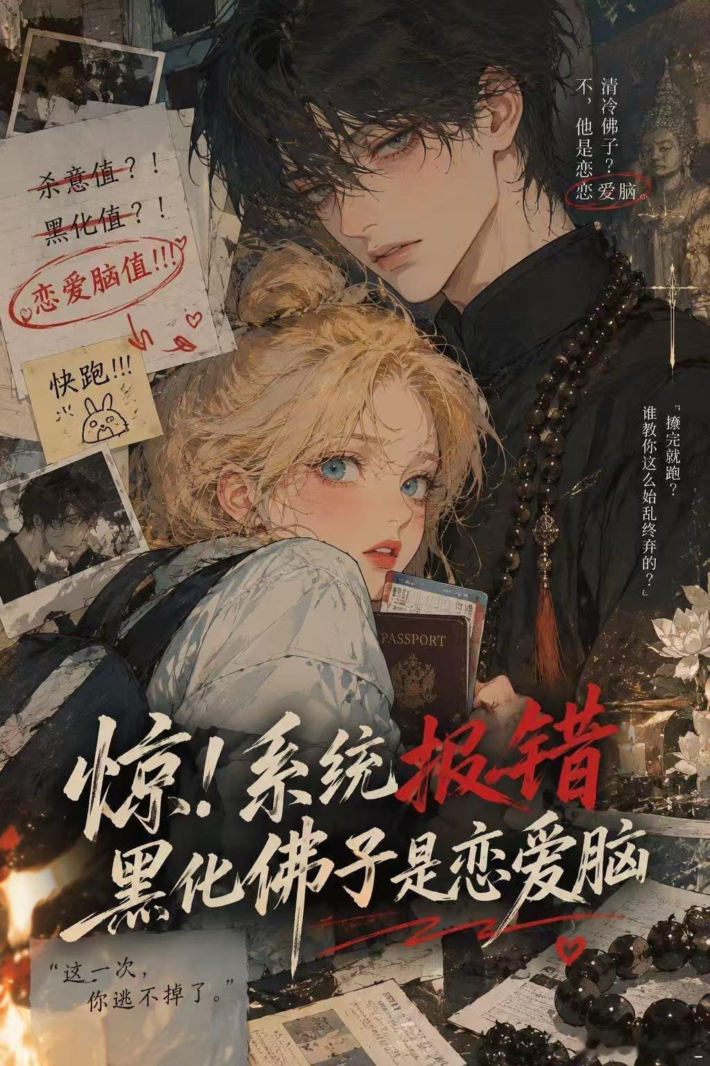 #我们都是小说控[超话]#  晚上好呀，萘萘今晚分享来啦
📿反差佛子✖️🚨系统✖️💘恋爱脑爆表

💥《惊！系统报错，黑化佛子是恋爱脑》💥

攻略三年，系统突然尖叫：快跑！满屏红色不是好感度，是杀意值！
我吓得连夜跑路递离婚协议，结果清心寡欲的佛子彻底疯了。
直到系统再次报错——救命 ​