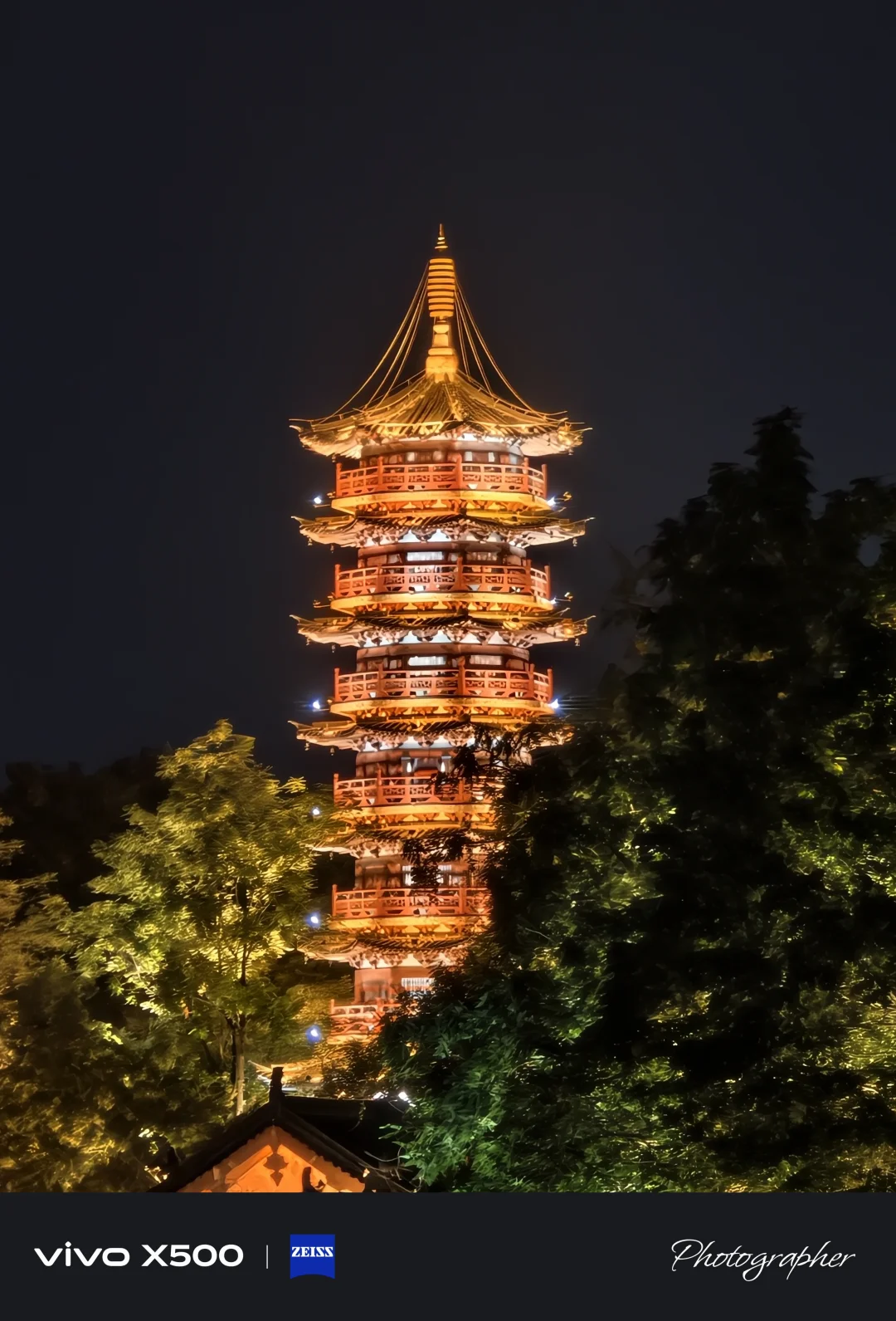 木龙湖的夜景
