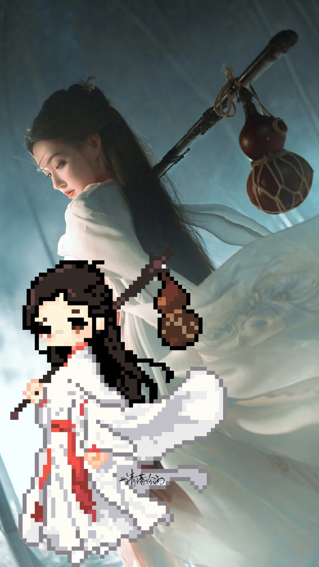 #程潇[超话]##程潇#cx #程潇我的少女心事是一场江湖梦# 
——师父，我下山了
——师姐，还有我呀
——你跟着我做什么？ ​