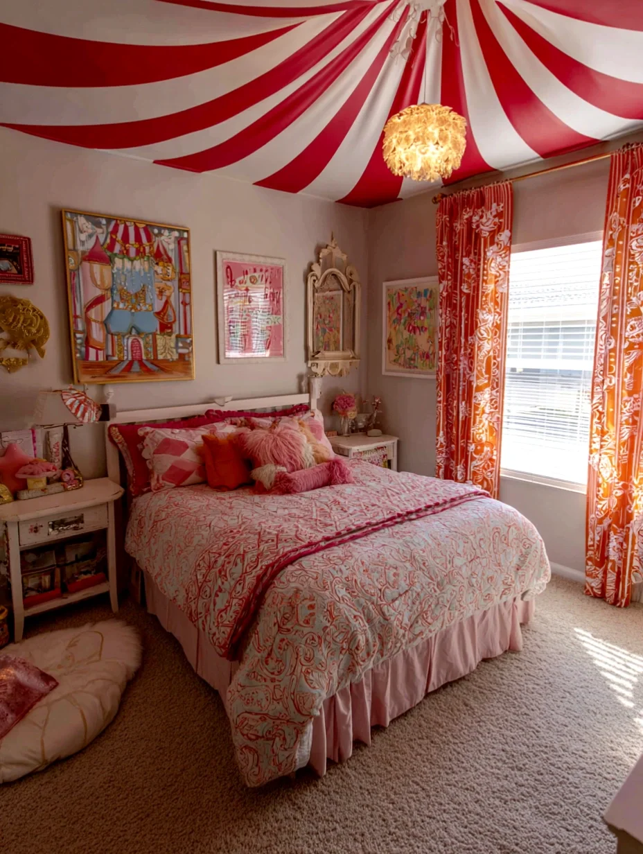 🎨梦幻童话感卧室，这配色美到犯规！