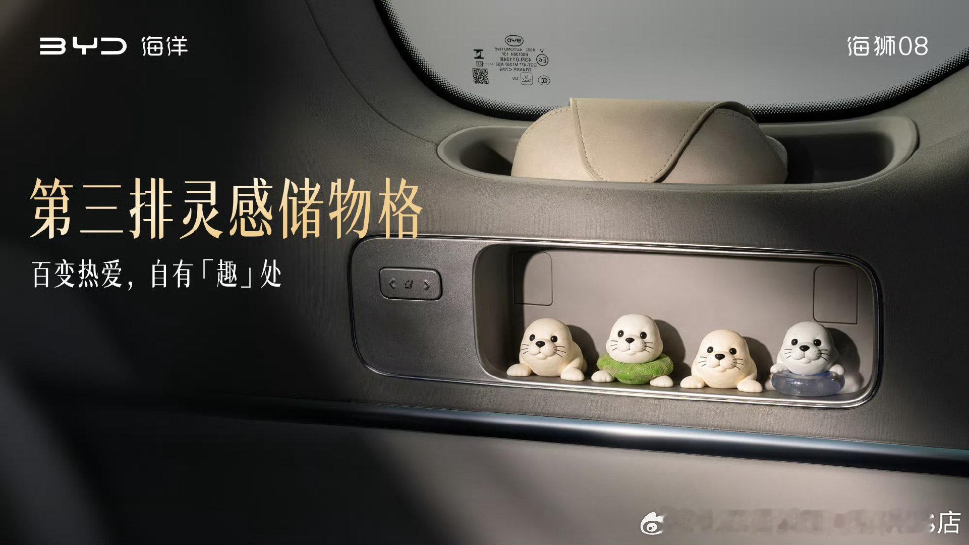 #科技旗舰SUV海狮08#
全车53处灵活储物空间
藏得下日常琐碎
也装得下每份热爱 ​​​