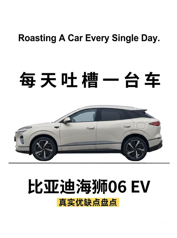 每天吐槽一台车｜比亚迪海狮06 EV 优缺点