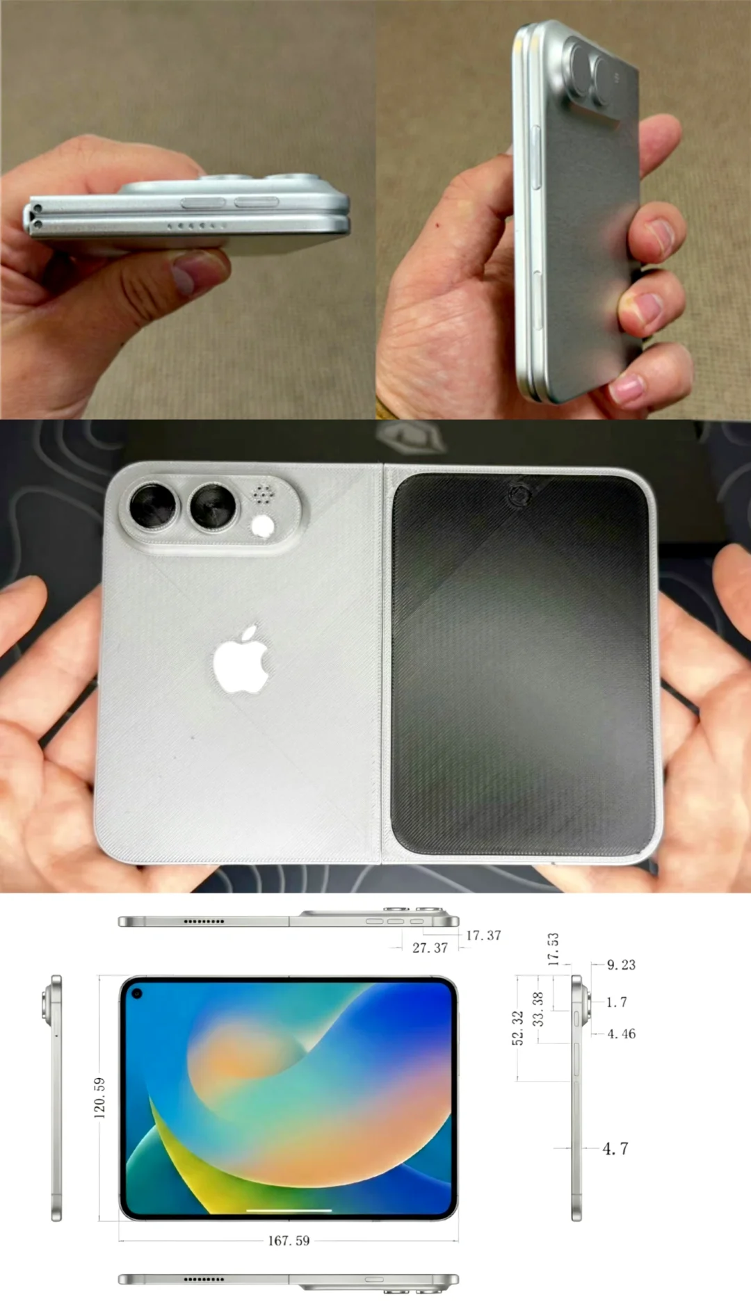 疑似iPhone Fold五大刀法？逼出最薄折叠！