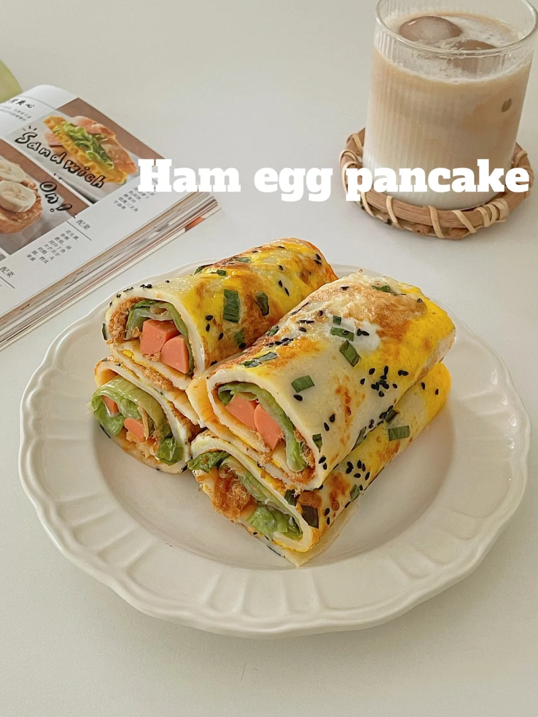 宅家自制美食🌯快手煎饼果子｜巨好吃‼️