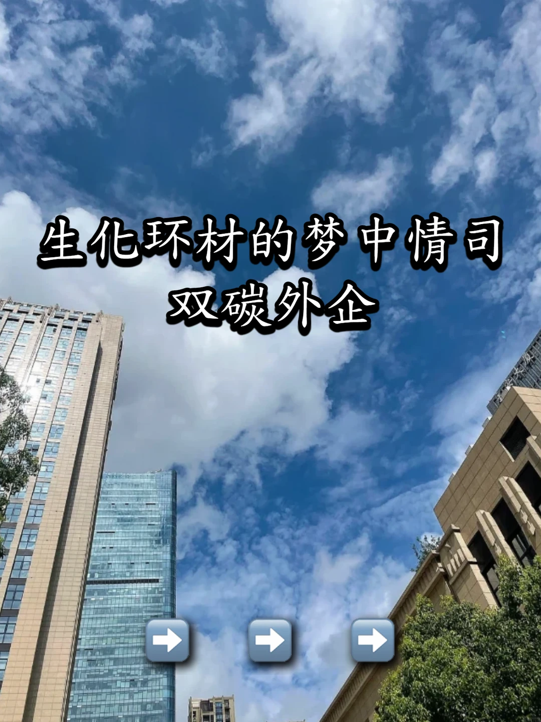 生化环材的梦中情司：双碳外企