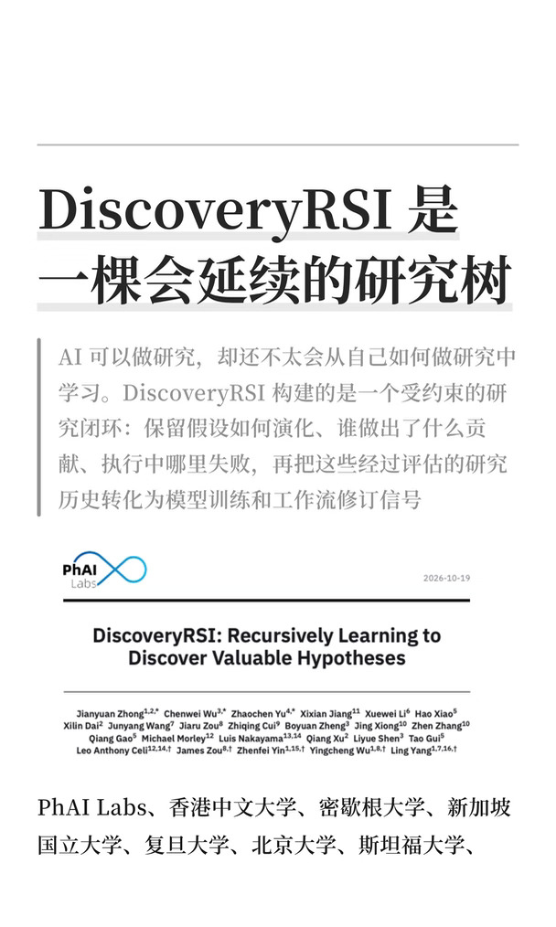 DiscoveryRSI 是一棵会延续的研究树