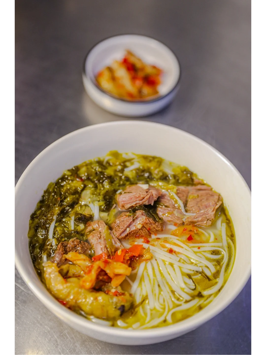 坚持做1000种面不重样（136）酸菜牛肉米粉