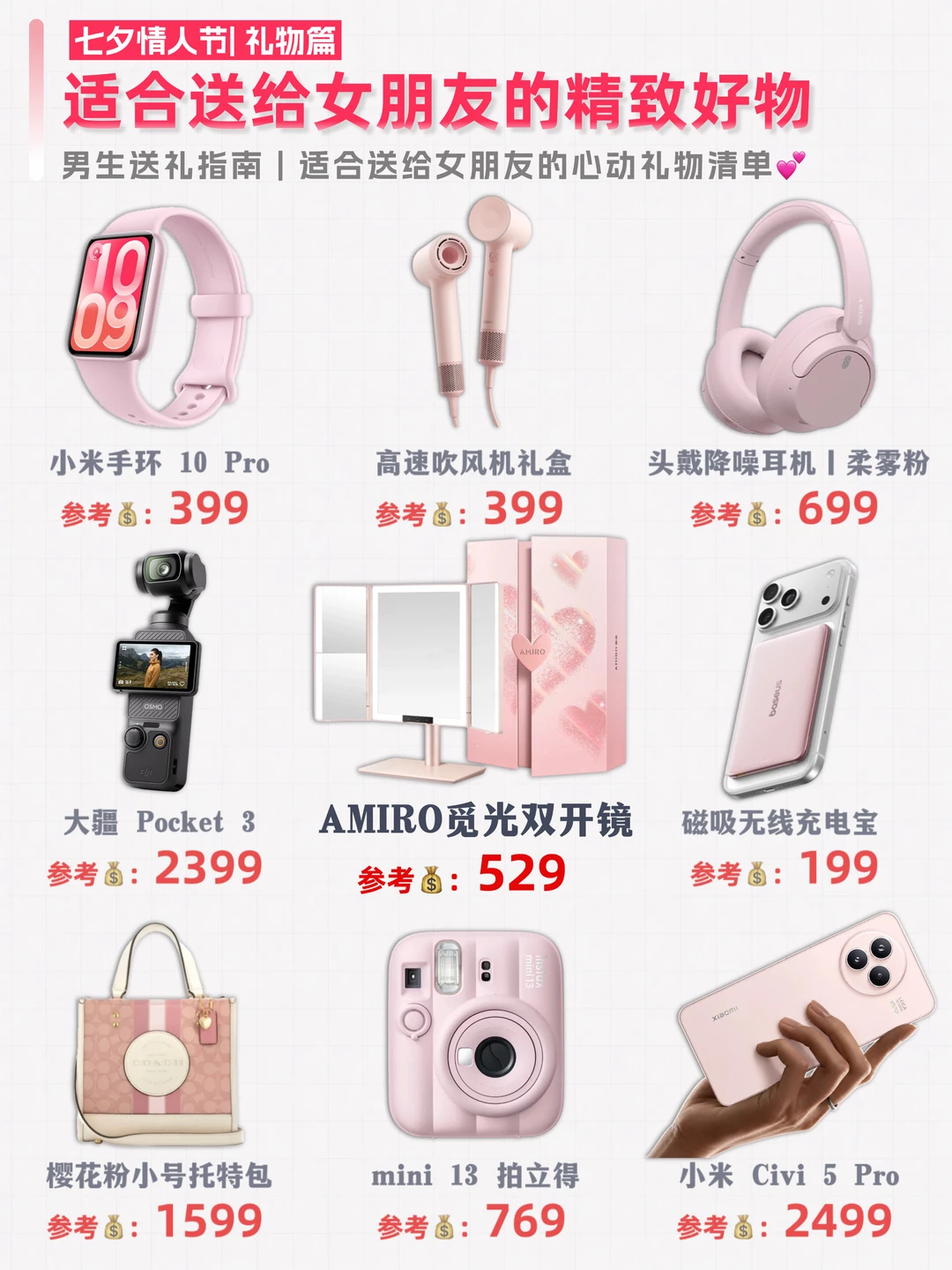 七夕不纠结！女票收到会发朋友圈的礼物清单