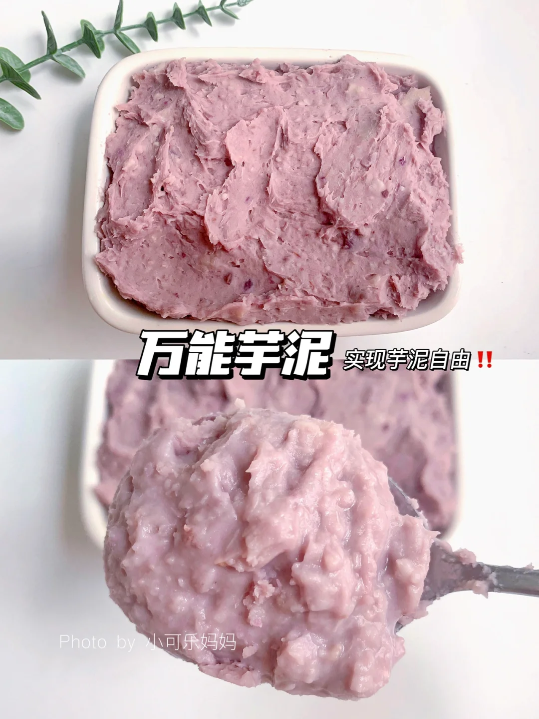 一次成功‼️自己在家做芋泥原来这么简单