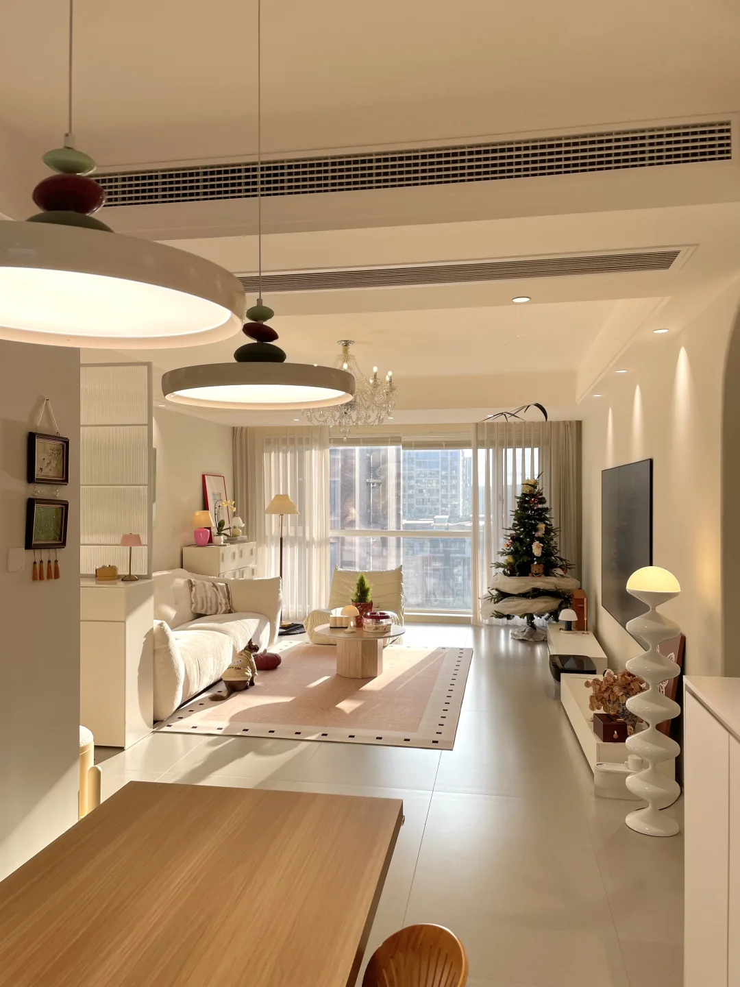 104 m²简约奶油风｜硬装基础，软装就不基础