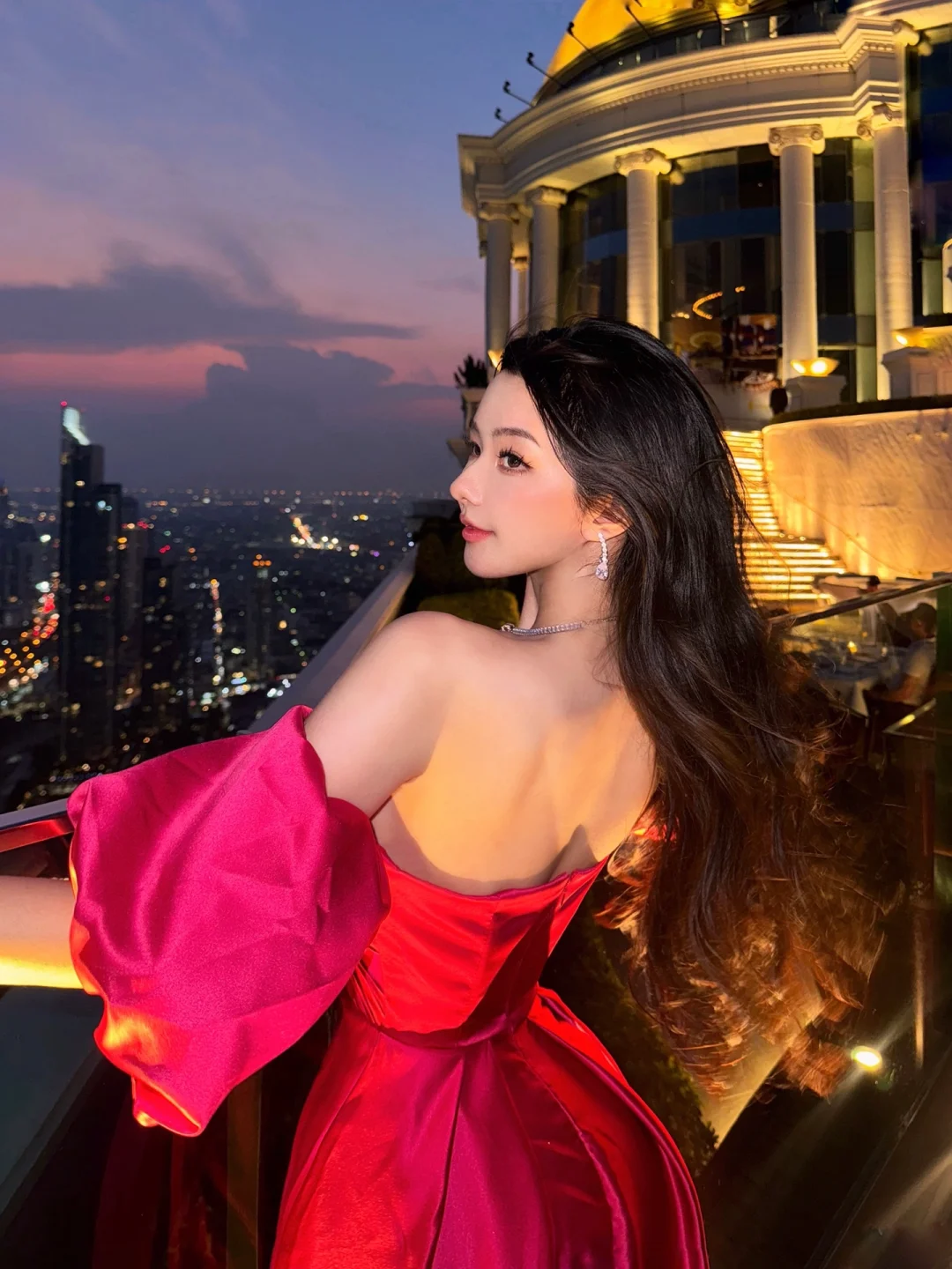 曼谷莲花大酒店顶楼绝美夜景网红Sky Bar🍸