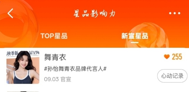 #孙怡[超话]#sy#孙怡舞青衣品牌代言人# 

1️⃣［
💫每日必做打卡任务，大家一起行动起来[给你小心心]💪
 
🔖星品影响力 · 舞青衣
今日🎯2000（距离🎯还差400）
 
1. 下拉页面找到舞青衣，点击心动
2. 完成后选择发博分享
 坚持连续7天心动+发博，额外获得3心动值，解 ​