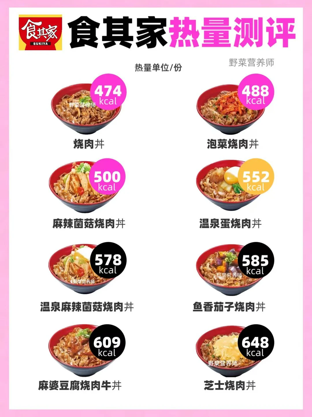 食其家热量知多少🔥牛肉饭点单攻略