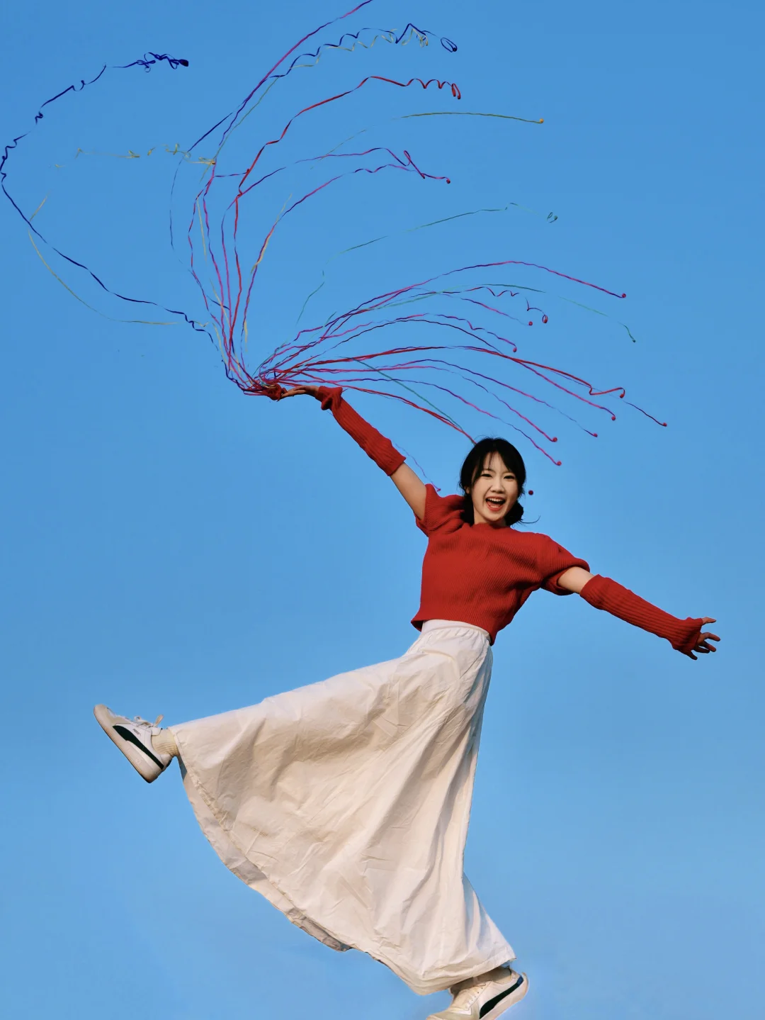 用手抛彩带🎉拍到了！！📸与众不同的新年照🧨