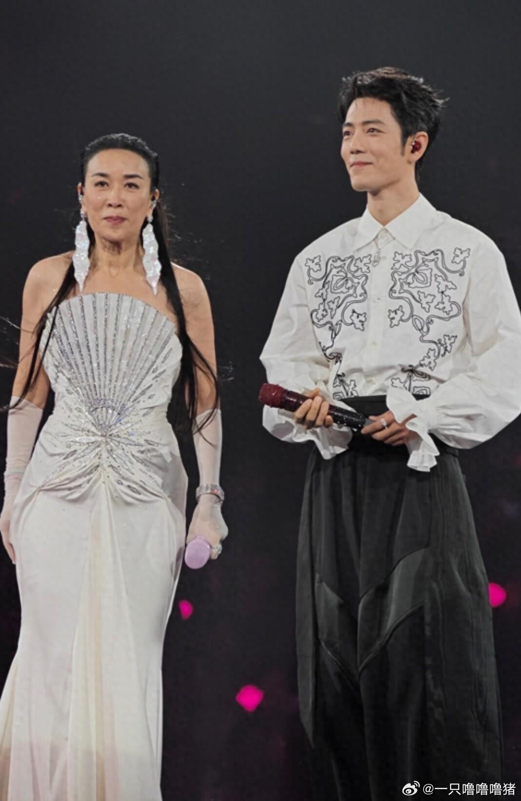 那英演唱会王菲与李亚鹏前经纪人同框，童瑶和王凯等人也在 ​