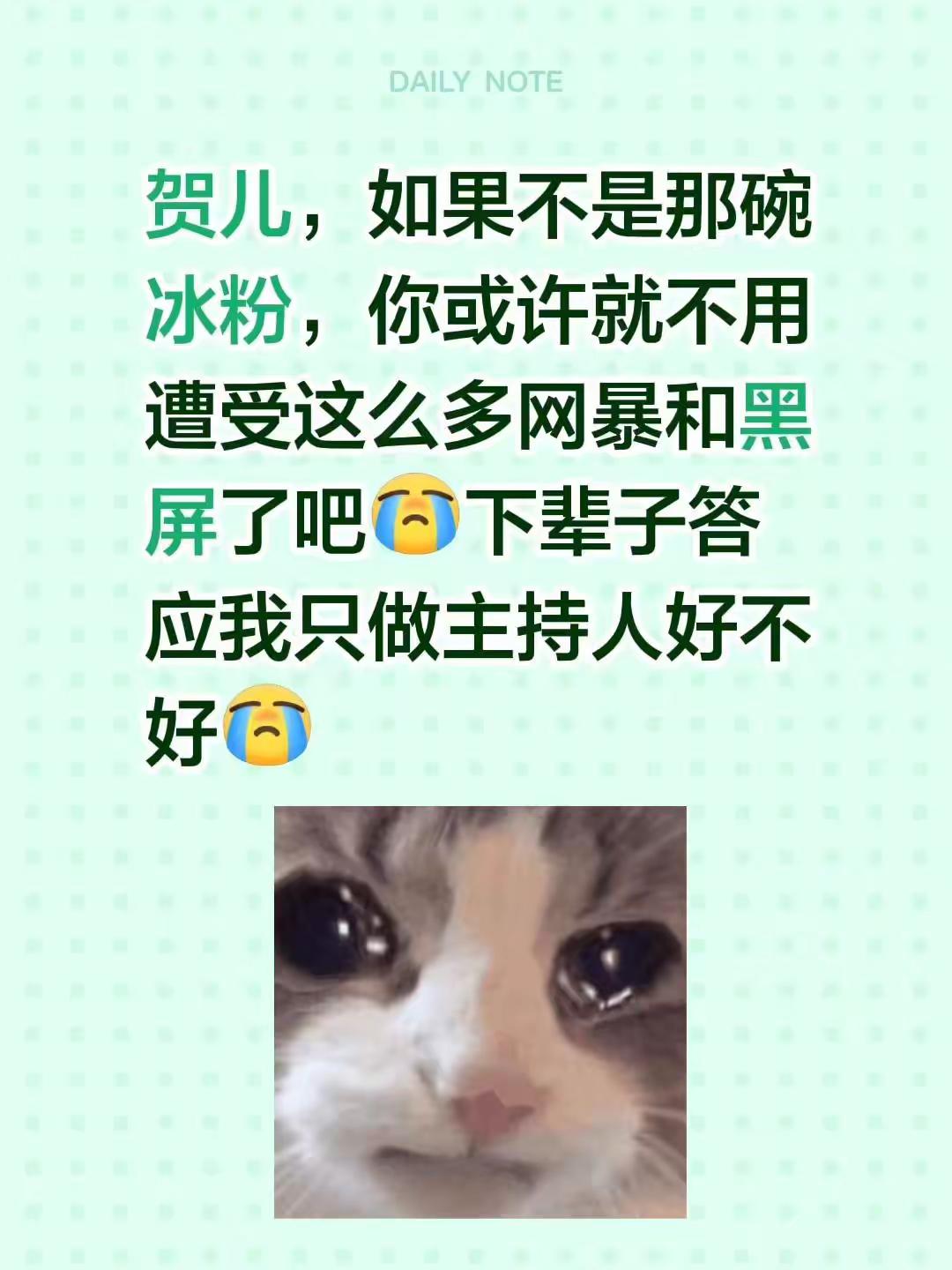 贺儿，如果不是那碗冰粉，你或许就不用遭受这么多网暴和黑屏了吧下辈子答应我只做主持人好不好贺峻霖 忆辰呀 时代少年团贺峻霖