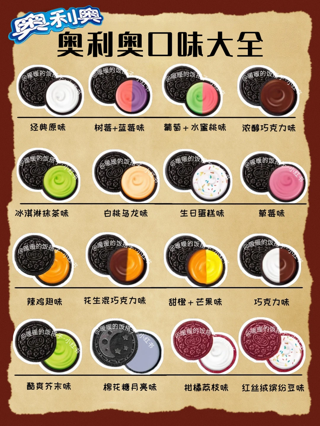 吐血整理！奥利奥竟然出过这么多口味了！