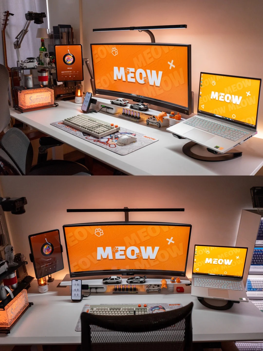 一不注意，桌面上就长猫了🐱