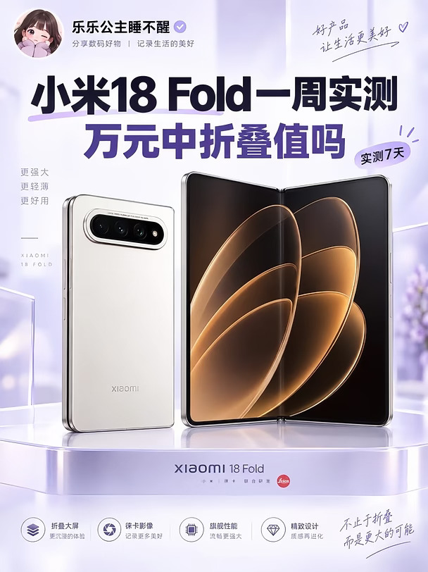 小米18 Fold实测一周｜万元到底值不值