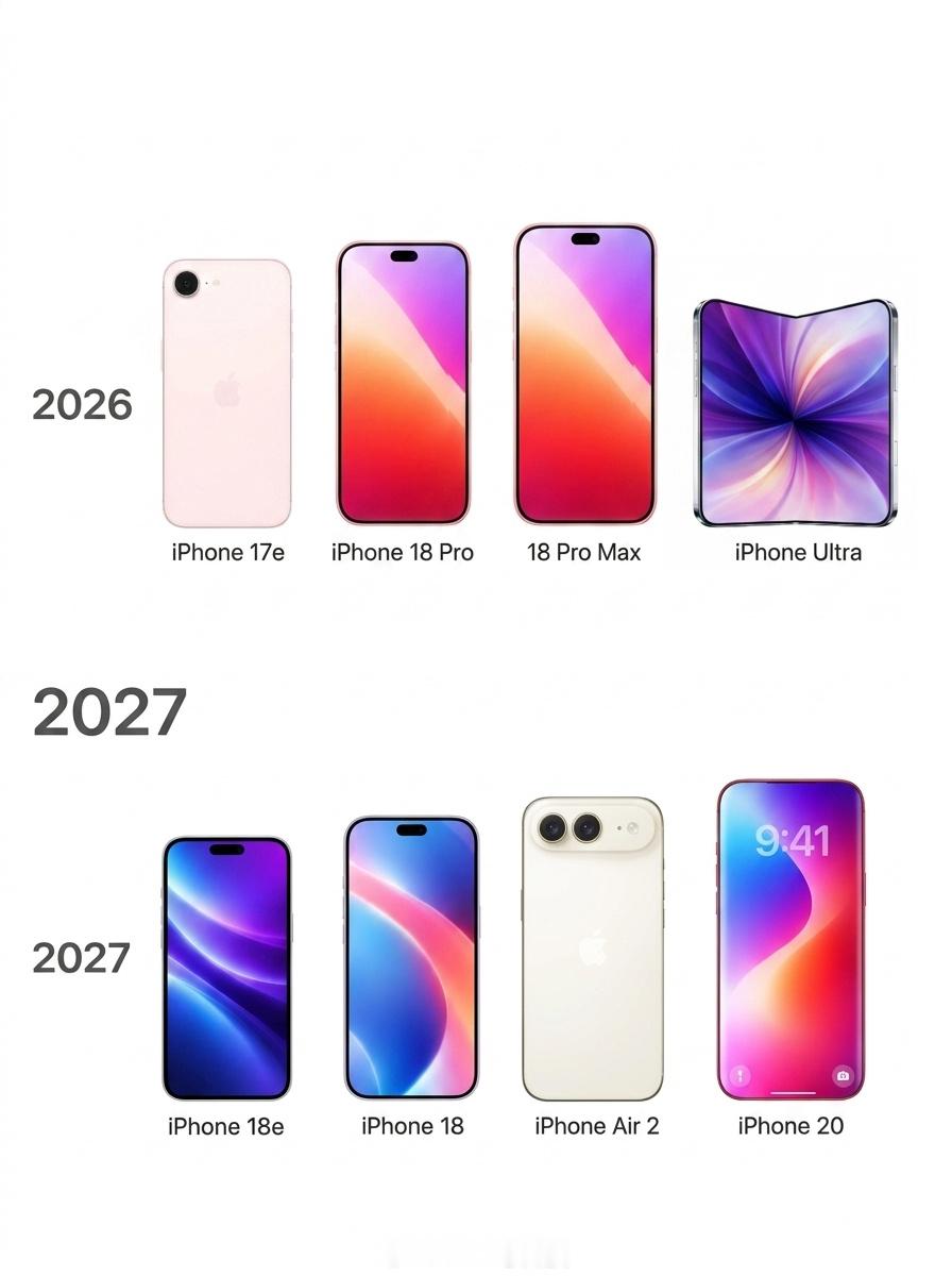 未来一年，苹果要结束挤牙膏了  如果这份路线图是真的，那2026-20...
