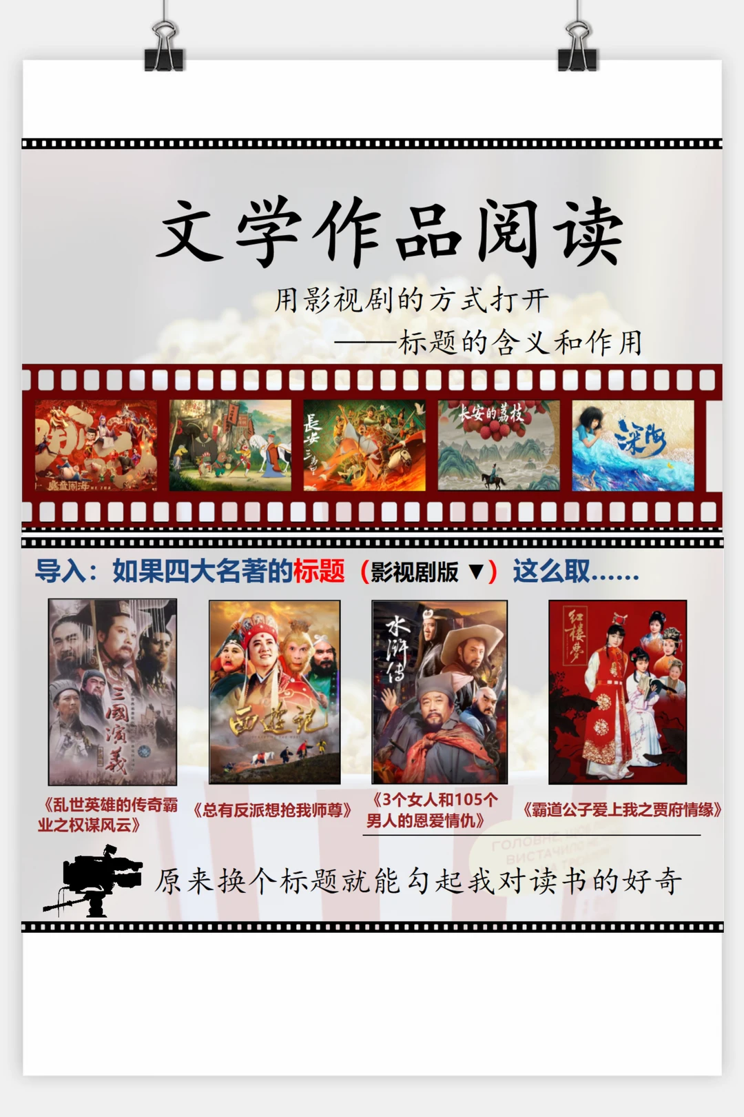 用影视剧的方式打开“标题的含义与作用”🤗