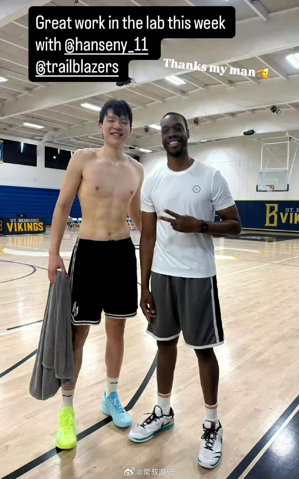 立刻投入高强度休赛期特训，现阶段训练状态喜人，后续成果值得期待。他前...