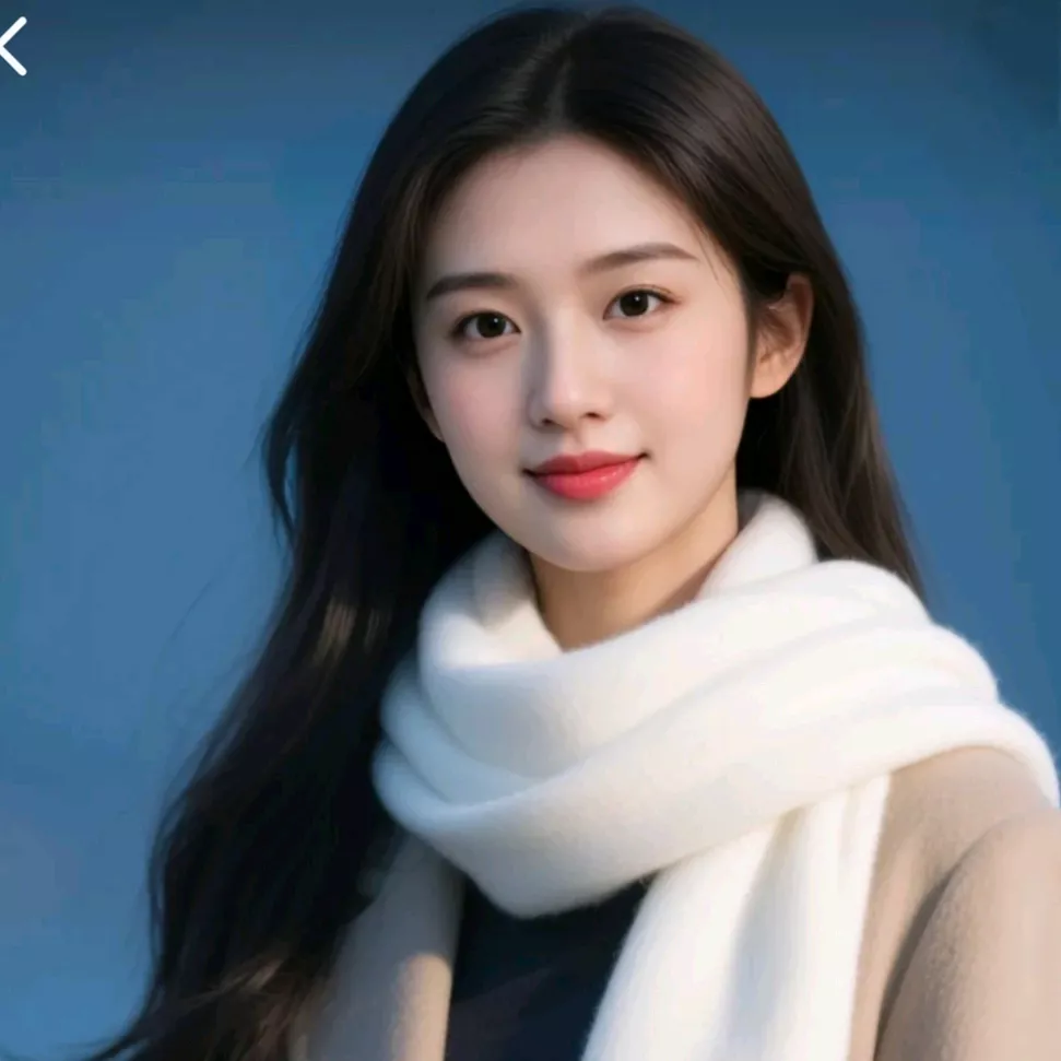 冬日暖阳下的温柔少女，笑容如阳光般灿烂。