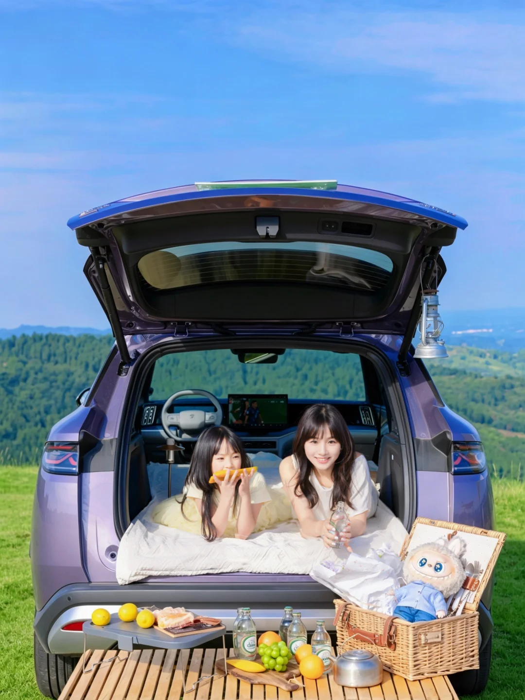 当妈9年和女儿做闺蜜🍃山顶露营说走就走