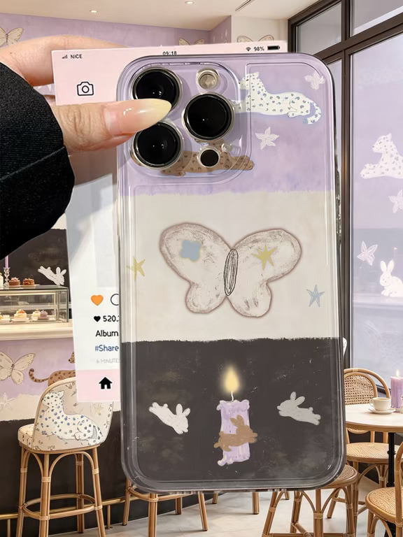 我的小紫豹豹手机壳💜可爱亖了！