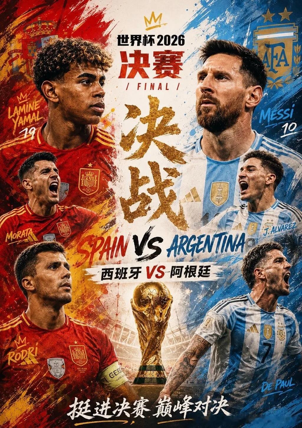 西班牙vs阿根廷！大王+小王，🟰王炸？惊喜？ ​​​