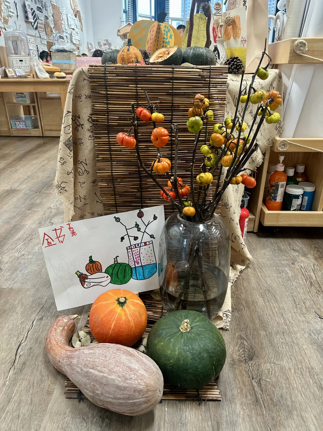 南瓜主题区域布置｜秋天美工区环境创设